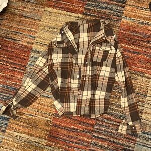Plaid Button-Up Shirt